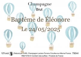 Champagne LECLERE-TORRENS - B.Mongolfière