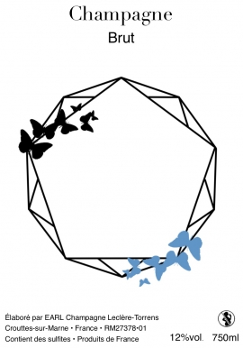 Champagne LECLERE-TORRENS - A. Cadre Papillon